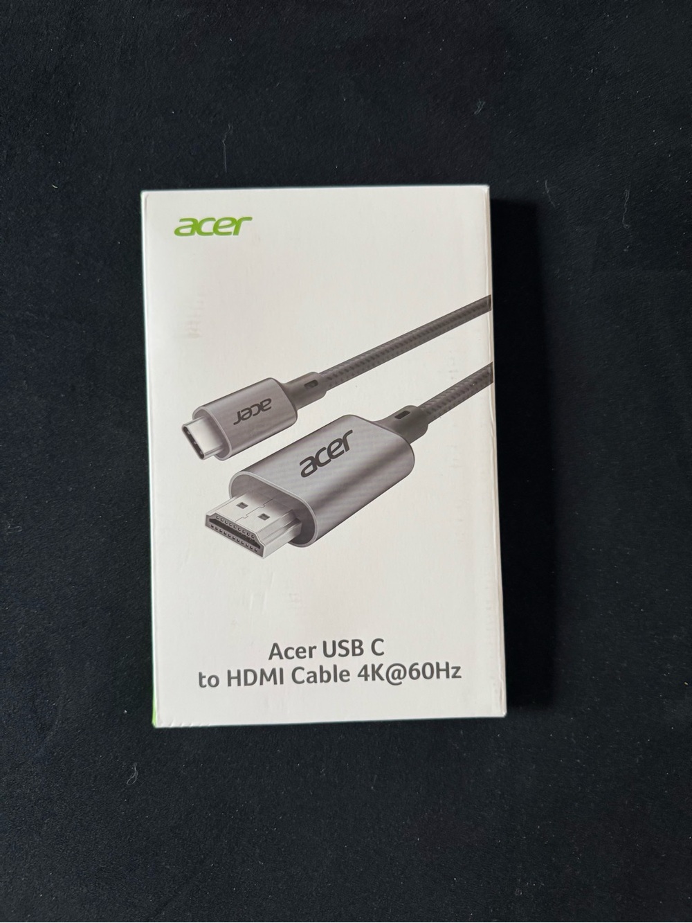 Acer USB-C to HDMI 4K Cable — Silver and Black